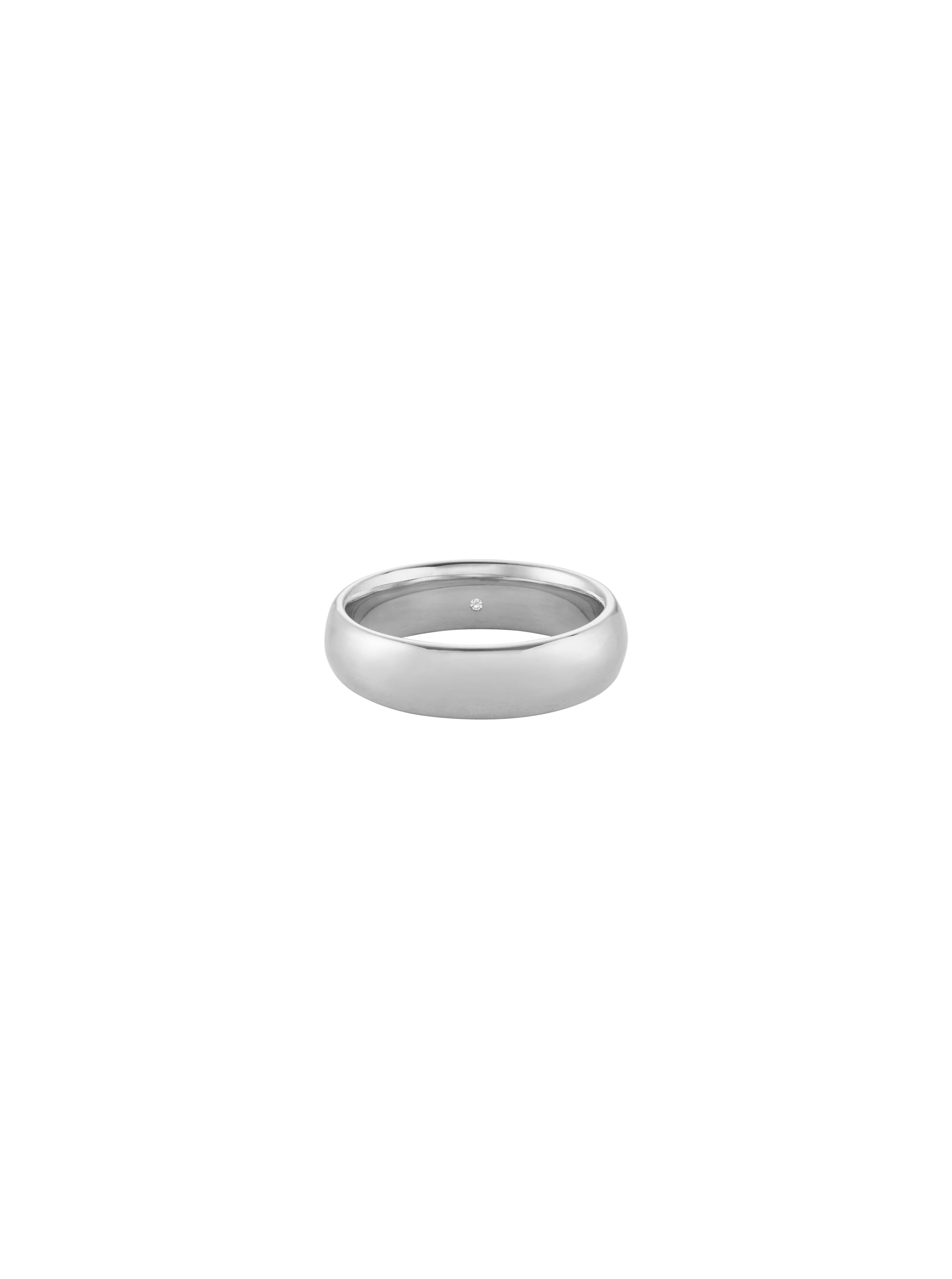 14K HOWARD GOLD BAND, 14K WHITE GOLD
