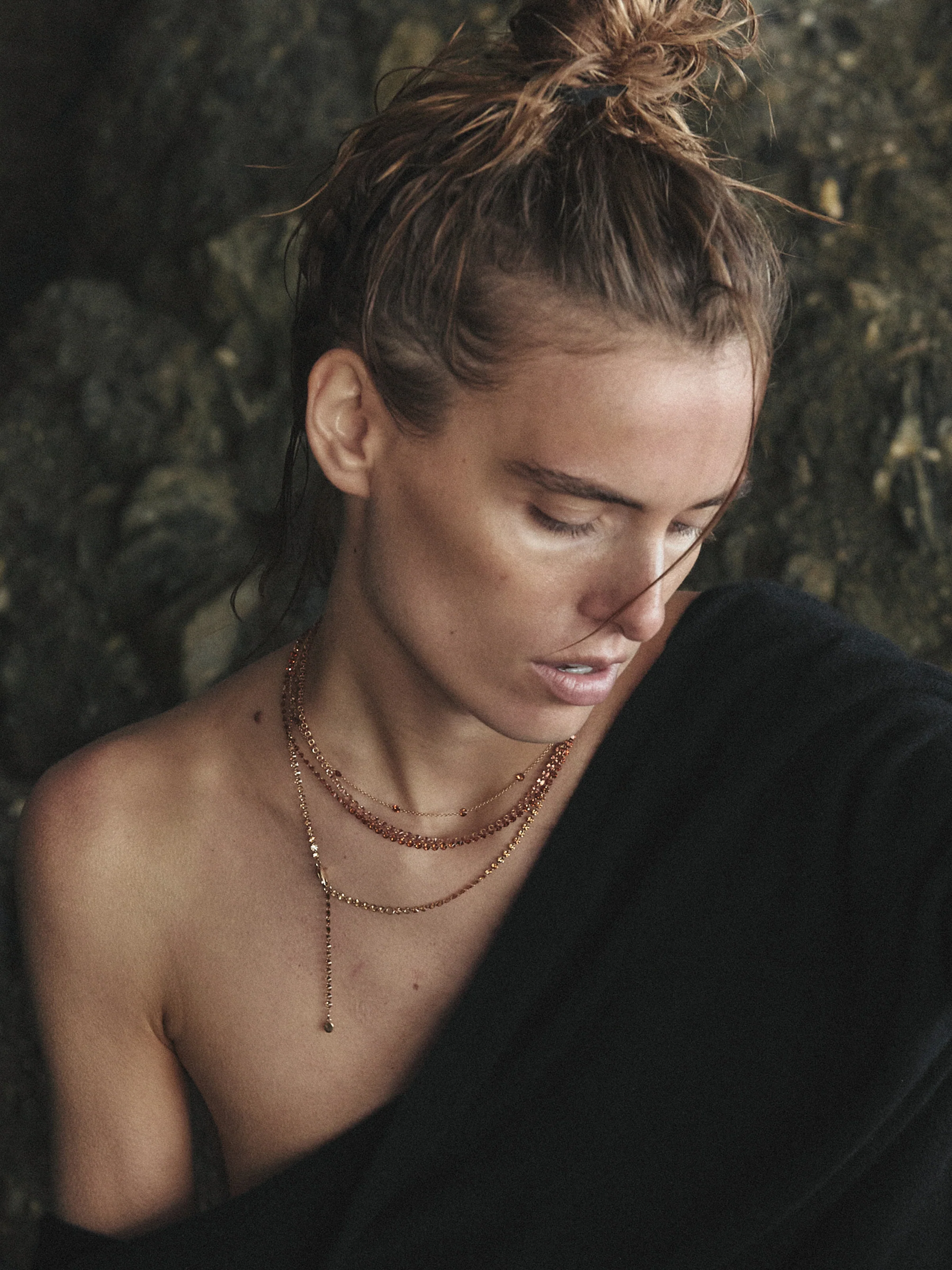 FLOATING ETERNITY NECKLACE IN 3.5MM NANO MORGANITE, 18K GOLD VERMEIL - Image 5