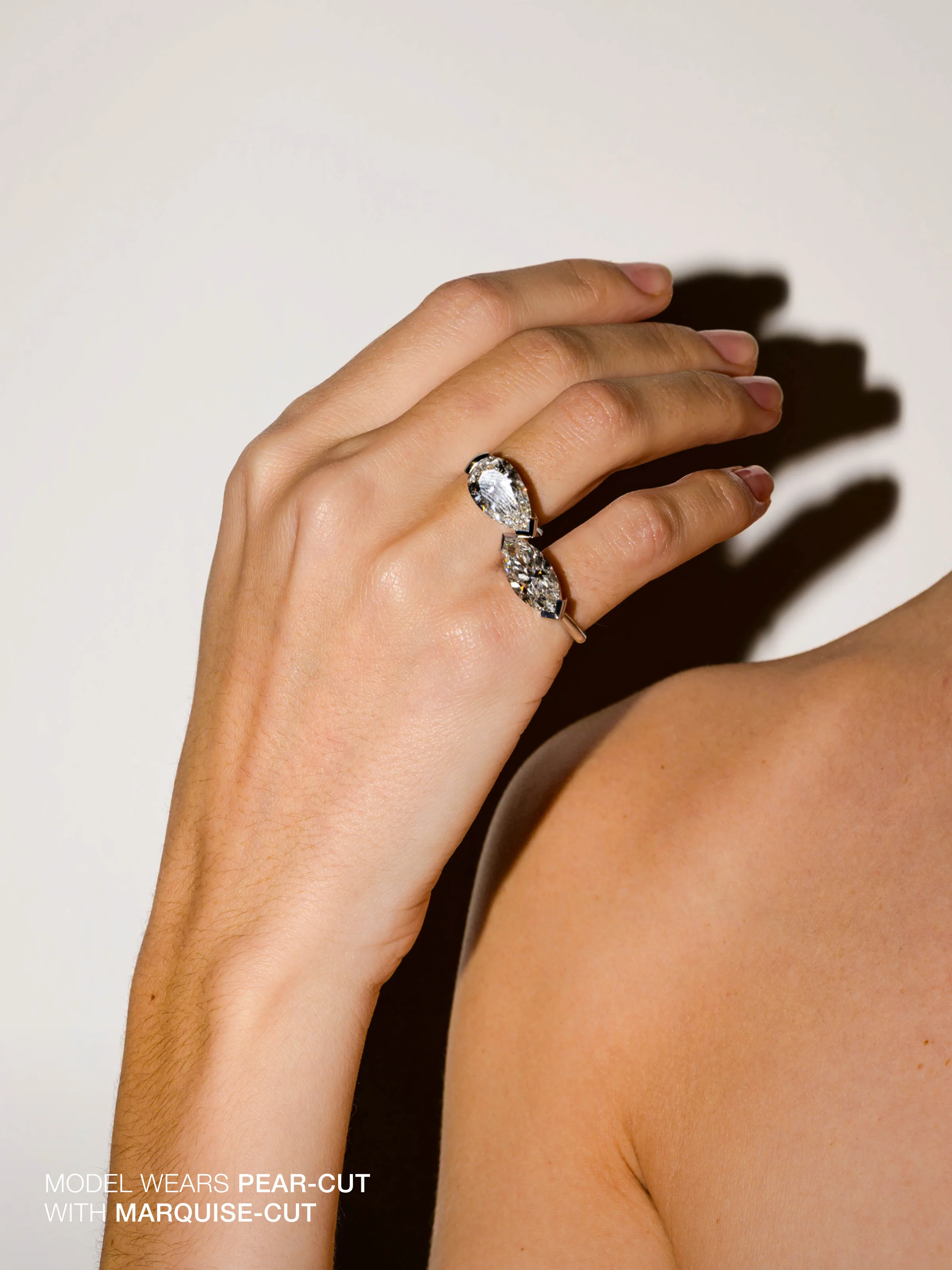 14K INÈS MARQUISE-CUT RING IN LAB DIAMOND, 14K YELLOW GOLD - Image 3