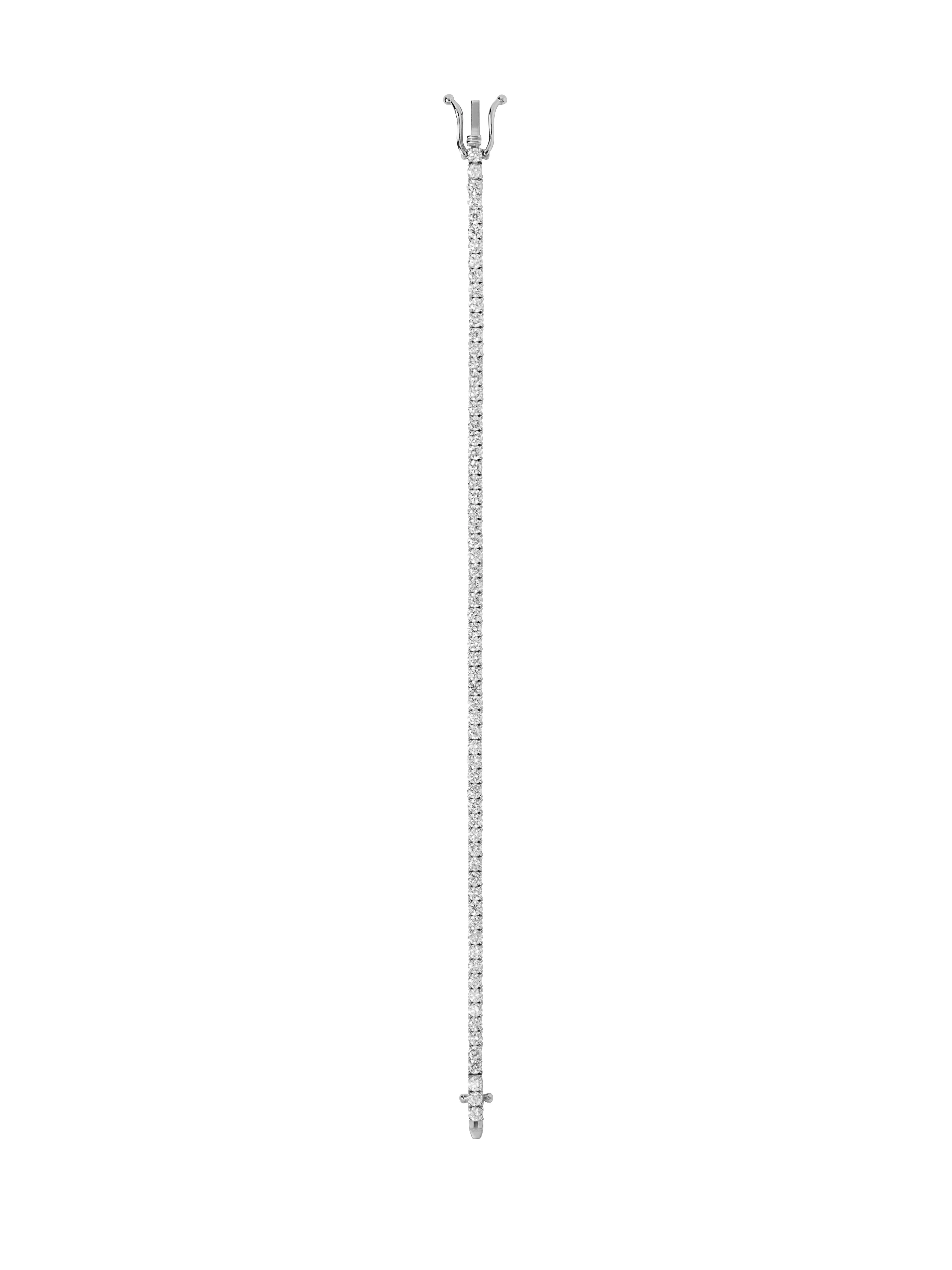 14K KATE RIVIÈRE BRACELET IN 2.5MM LAB DIAMOND, 14K WHITE GOLD