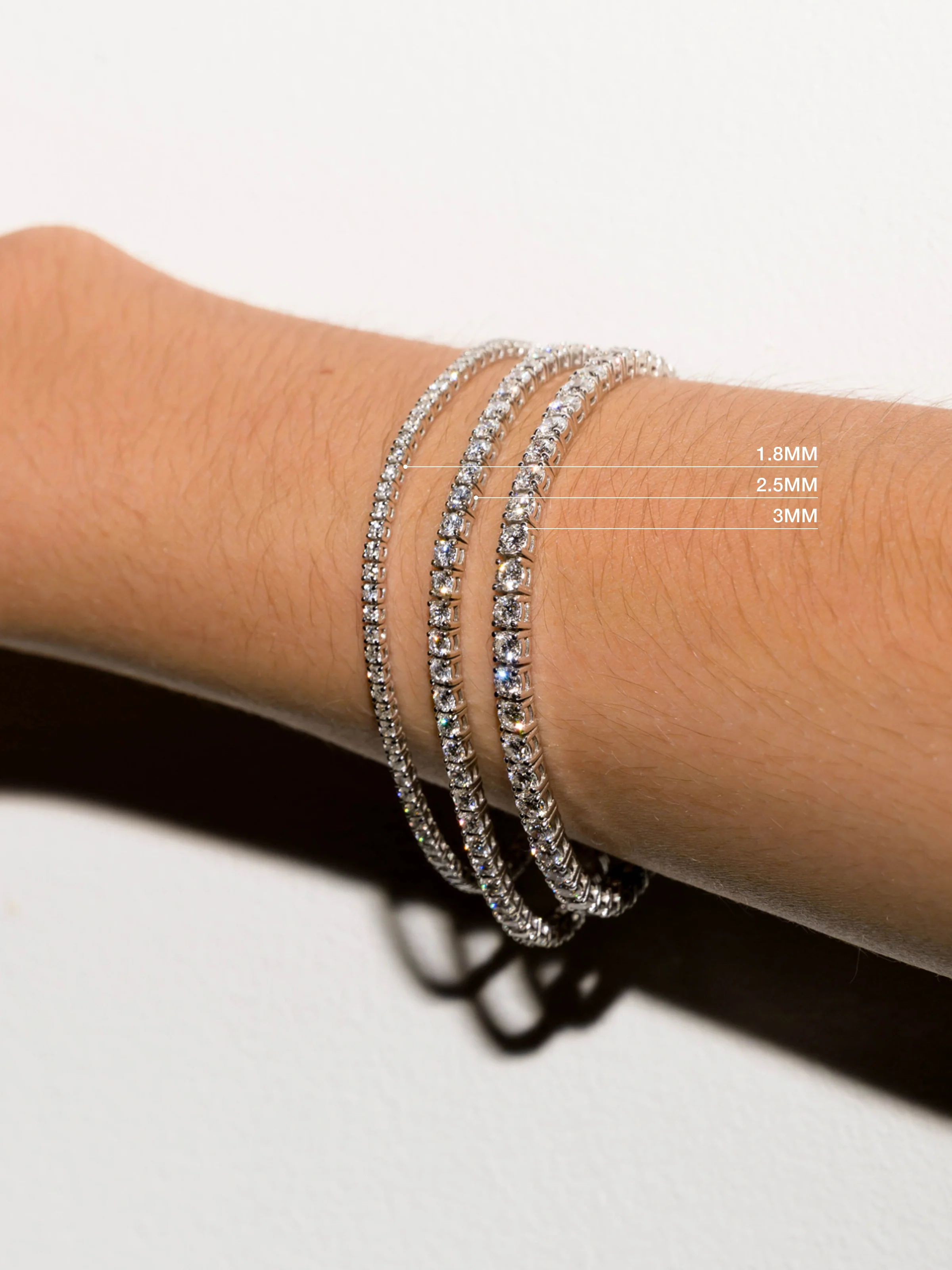 14K KATE RIVIÈRE BRACELET IN 1.8MM LAB DIAMOND, 14K YELLOW GOLD - Image 2