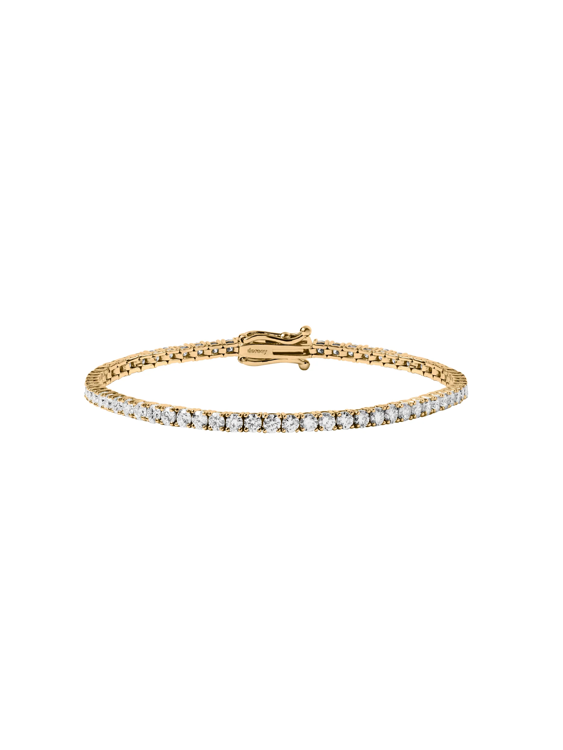 14K KATE RIVIÈRE BRACELET IN 2.5MM LAB DIAMOND, 14K YELLOW GOLD - Image 2