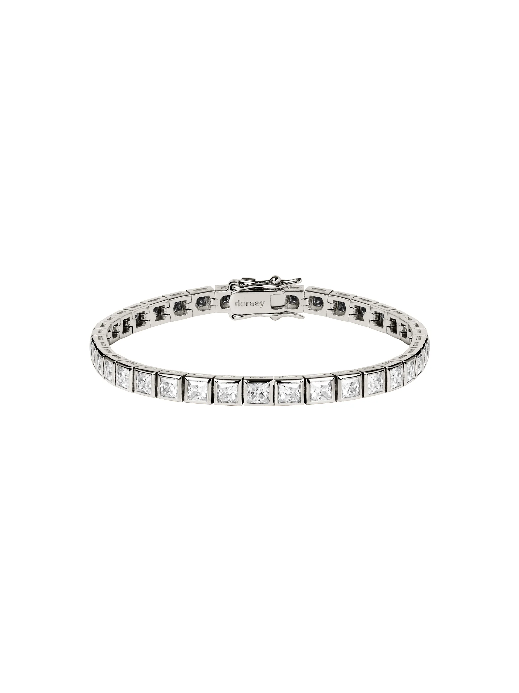 AXELLE BEZEL RIVIÈRE BRACELET IN MOISSANITE, STERLING SILVER - Image 2