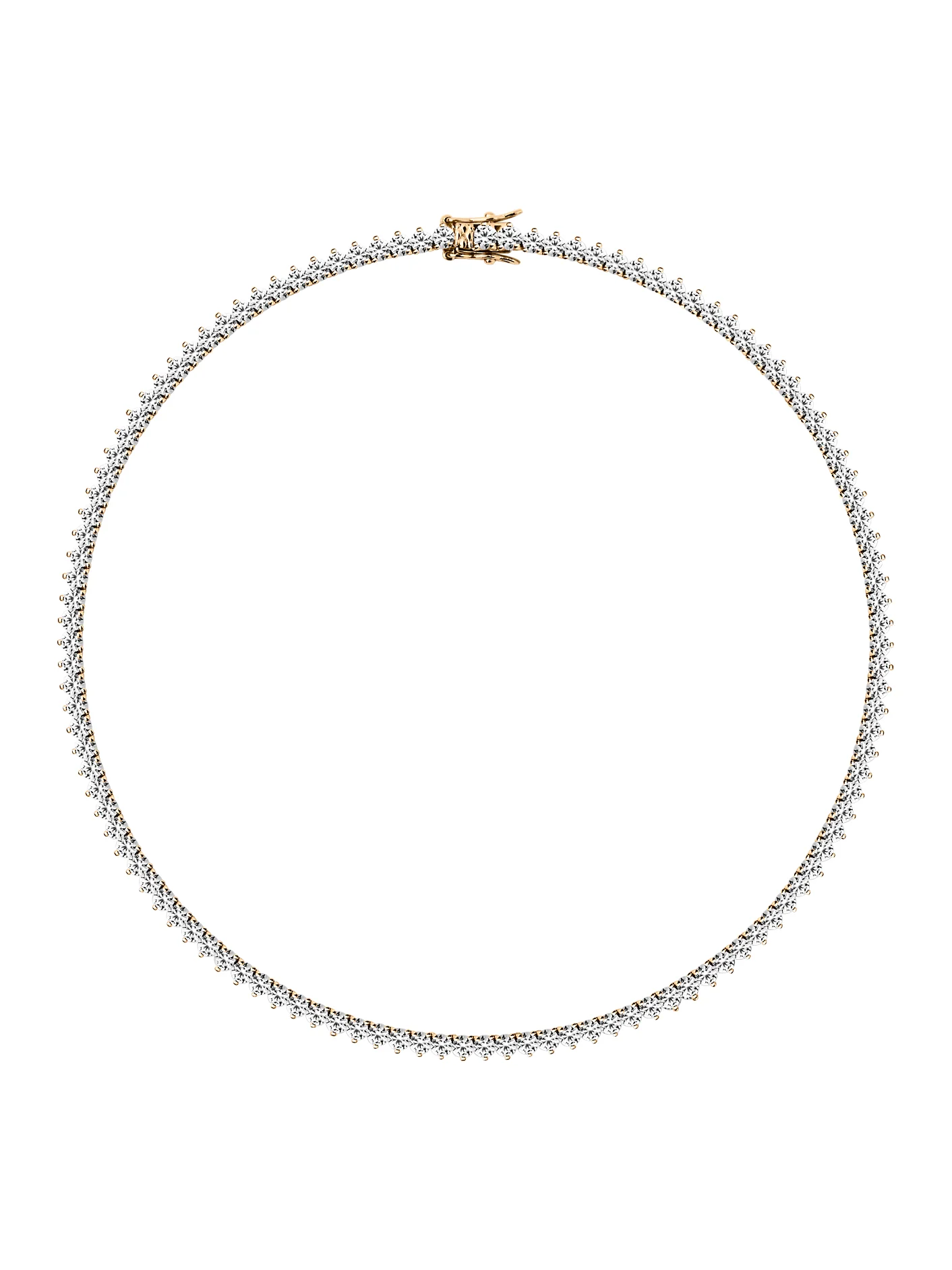 BENNINGTON RIVIÈRE NECKLACE IN LAB WHITE SAPPHIRE, 18K GOLD VERMEIL