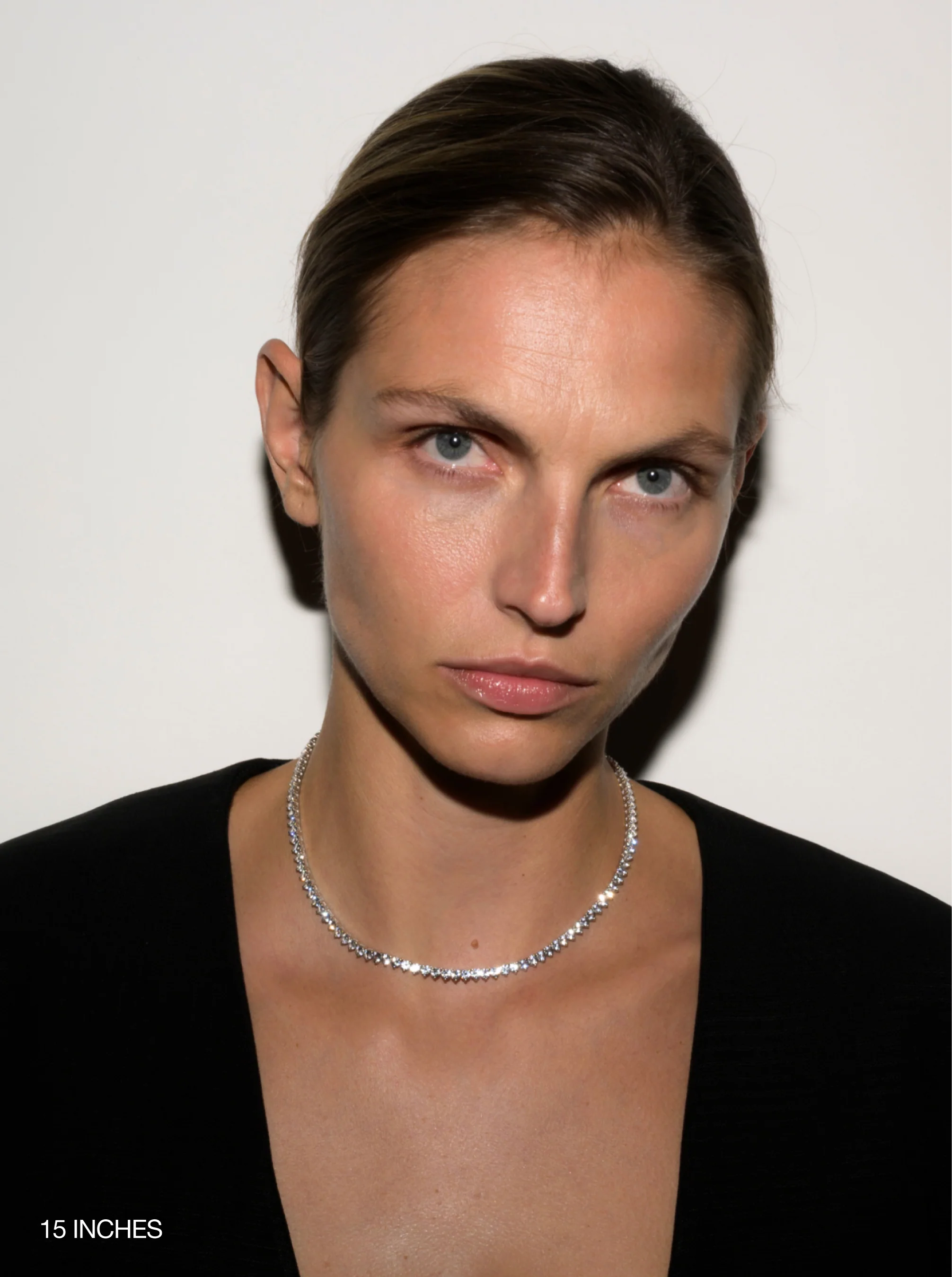BENNINGTON RIVIÈRE NECKLACE IN LAB WHITE SAPPHIRE, STERLING SILVER - Image 3