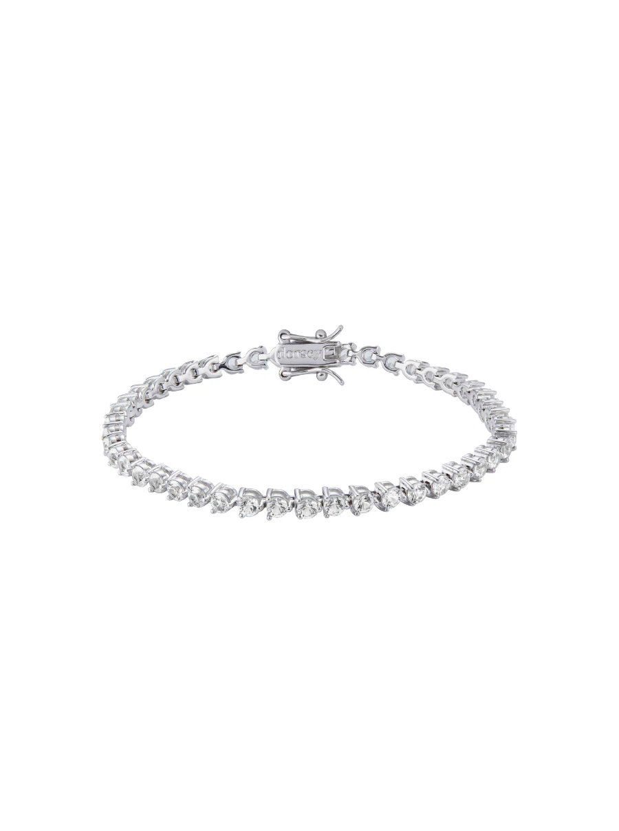 BENNINGTON RIVIÈRE BRACELET IN LAB WHITE SAPPHIRE, STERLING SILVER - Image 2