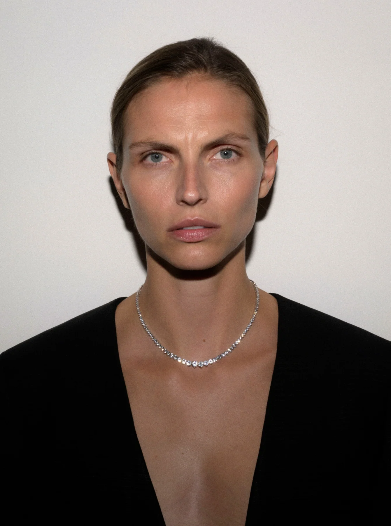 CAMPBELL RIVIÈRE NECKLACE IN LAB WHITE SAPPHIRE, STERLING SILVER - Image 3