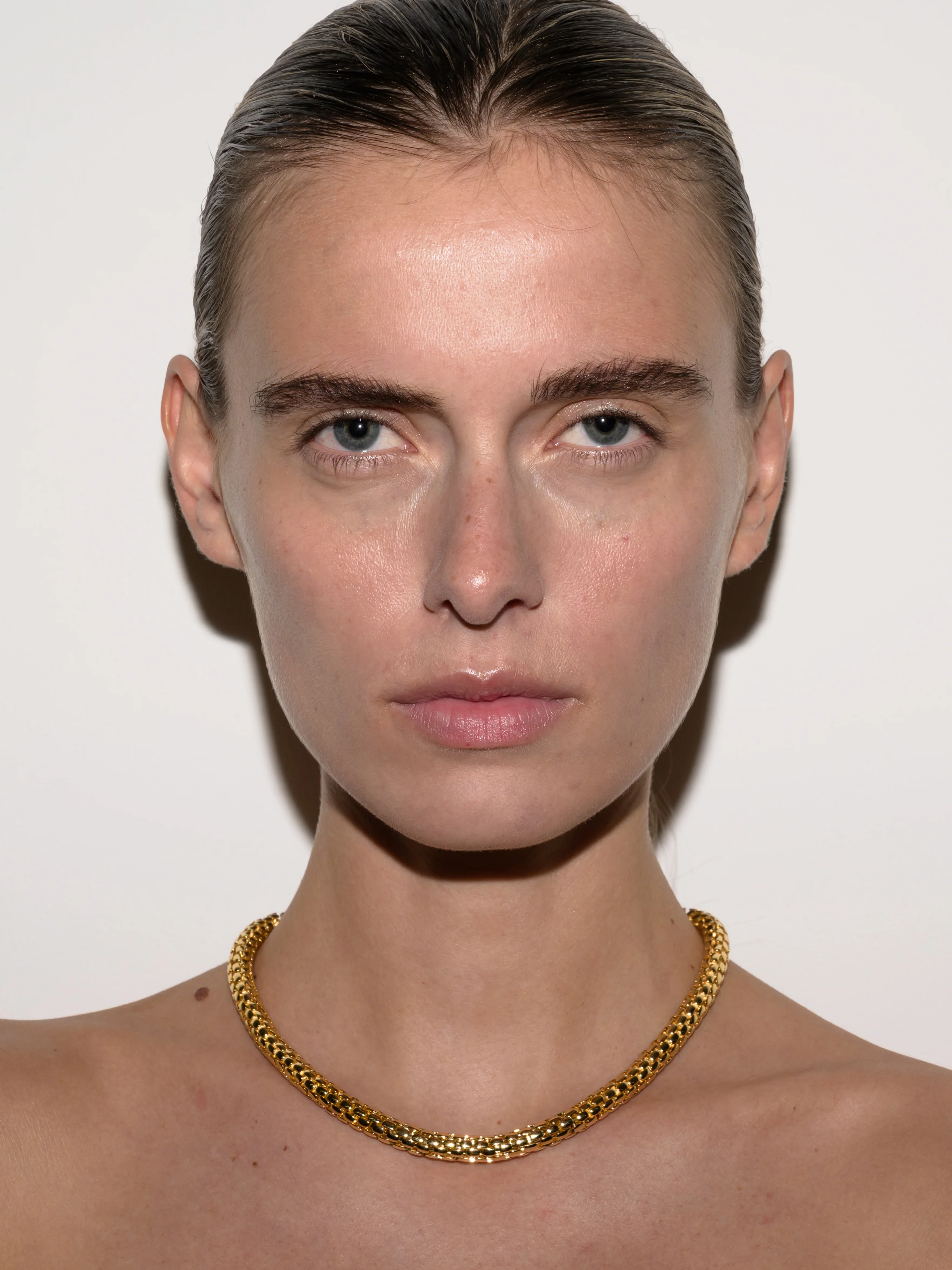 CASTA NECKLACE WITH LAB DIAMOND ACCENT, 18K GOLD VERMEIL - Image 4