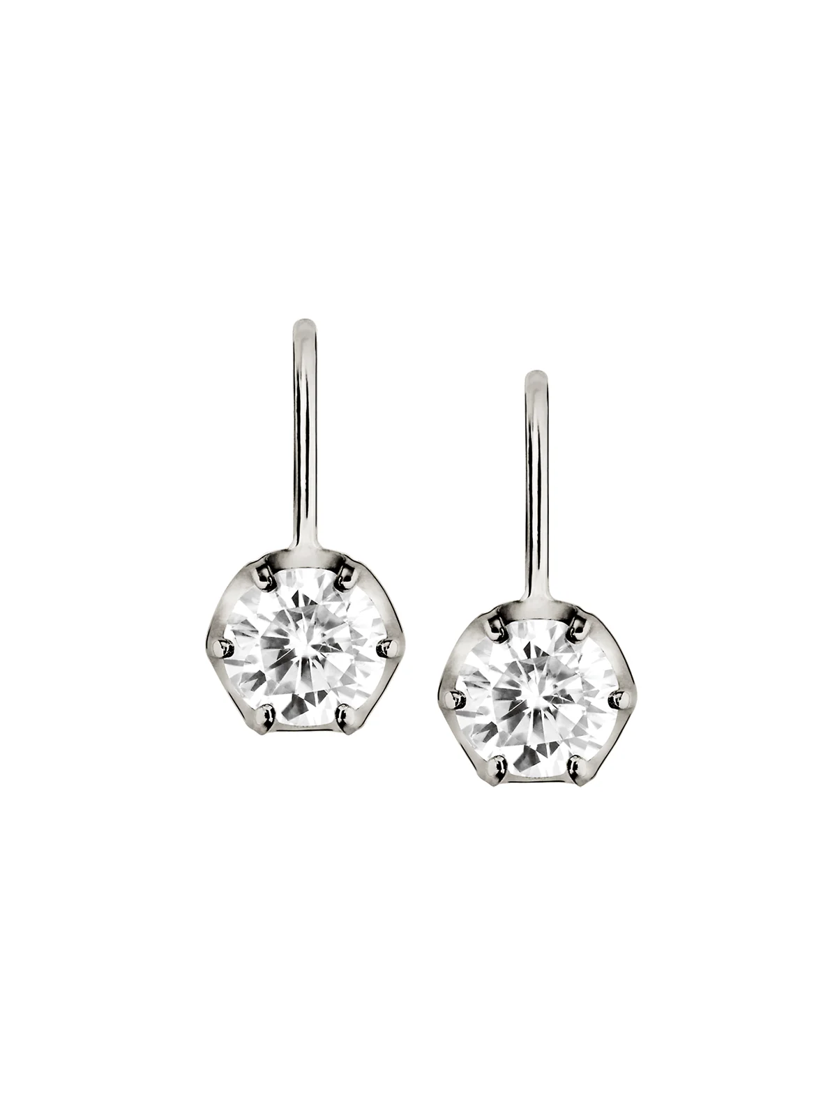 CECILIA EARRINGS IN MOISSANITE, STERLING SILVER