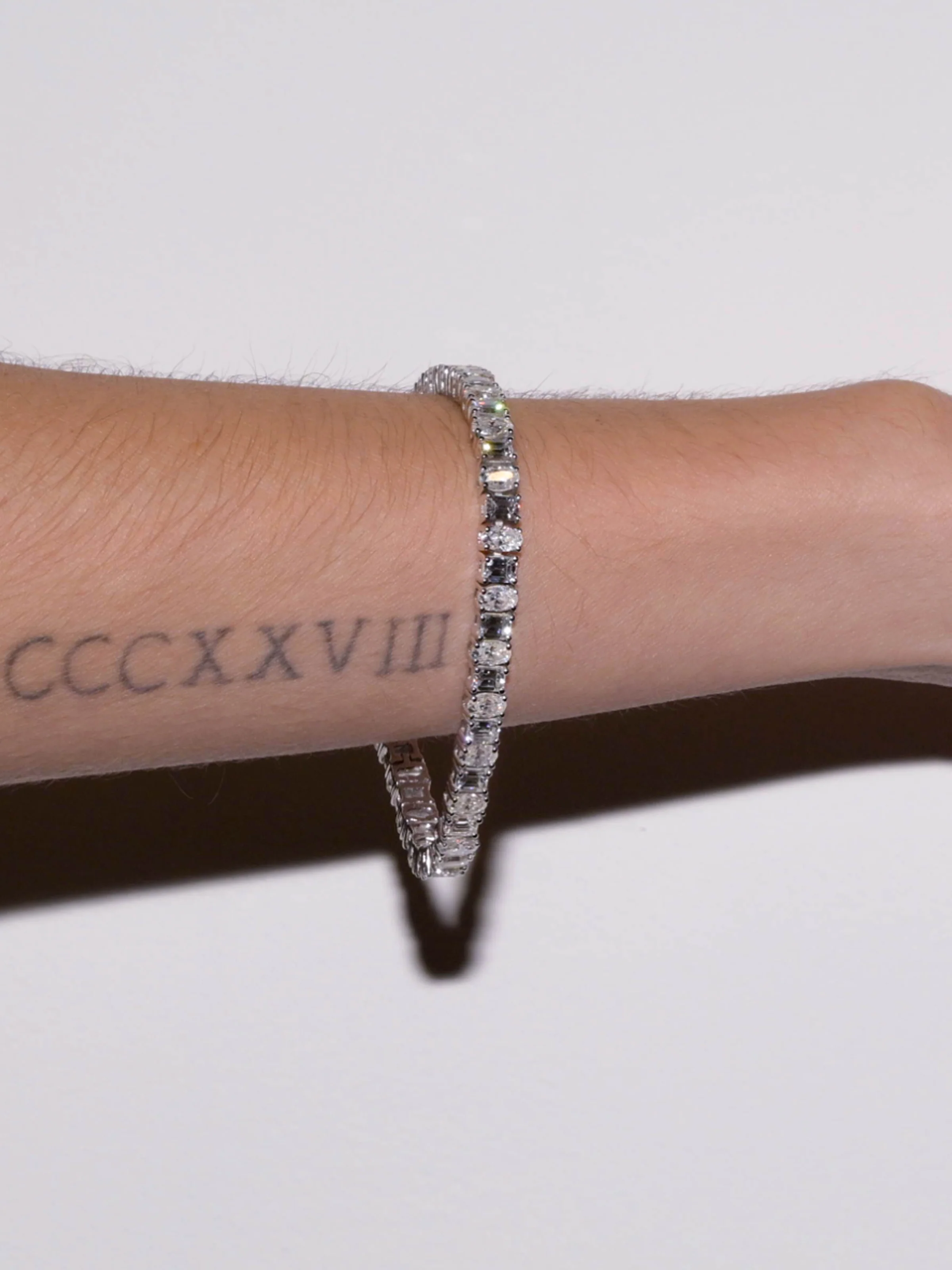 CLARA RIVIÈRE BRACELET IN MOISSANITE, STERLING SILVER - Image 3