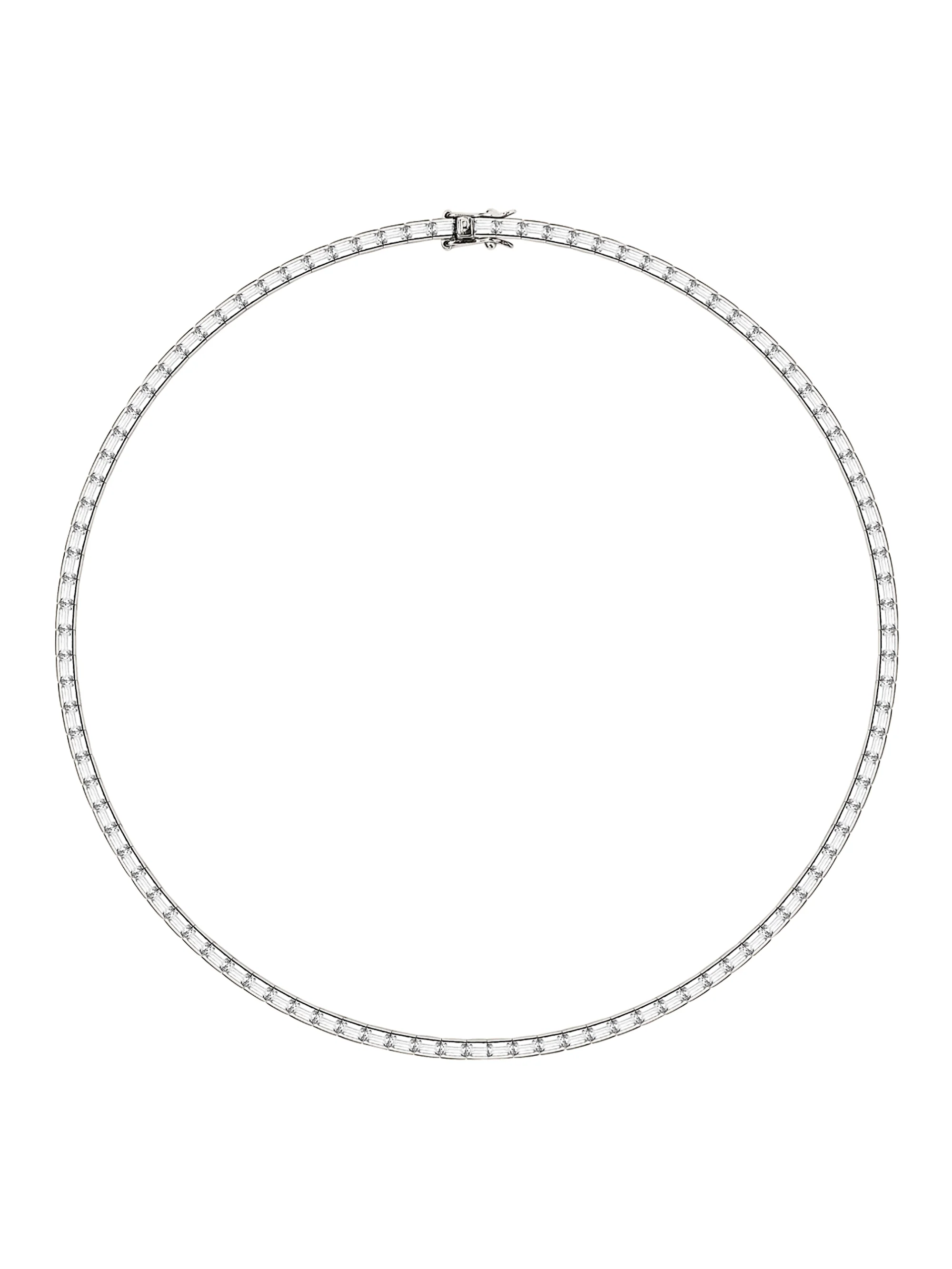 GIO RIVIÈRE NECKLACE IN MOISSANITE, STERLING SILVER