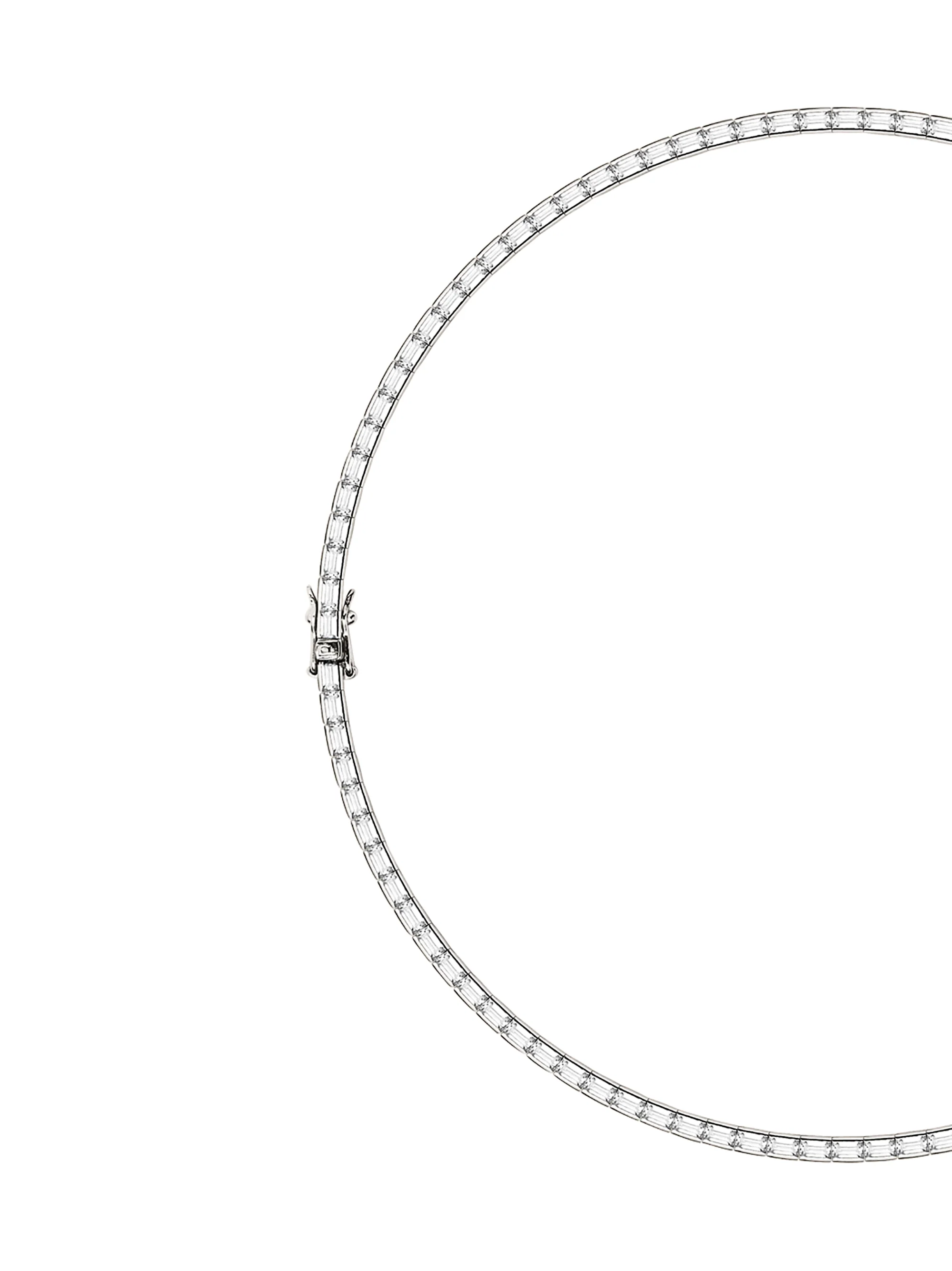 GIO RIVIÈRE NECKLACE IN MOISSANITE, STERLING SILVER - Image 2
