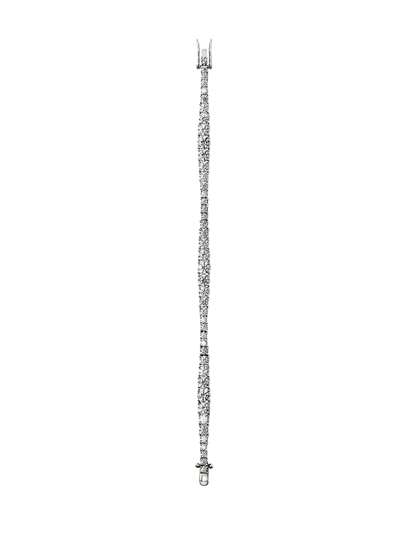 ISADORA RIVIÈRE BRACELET IN LAB WHITE SAPPHIRE, STERLING SILVER