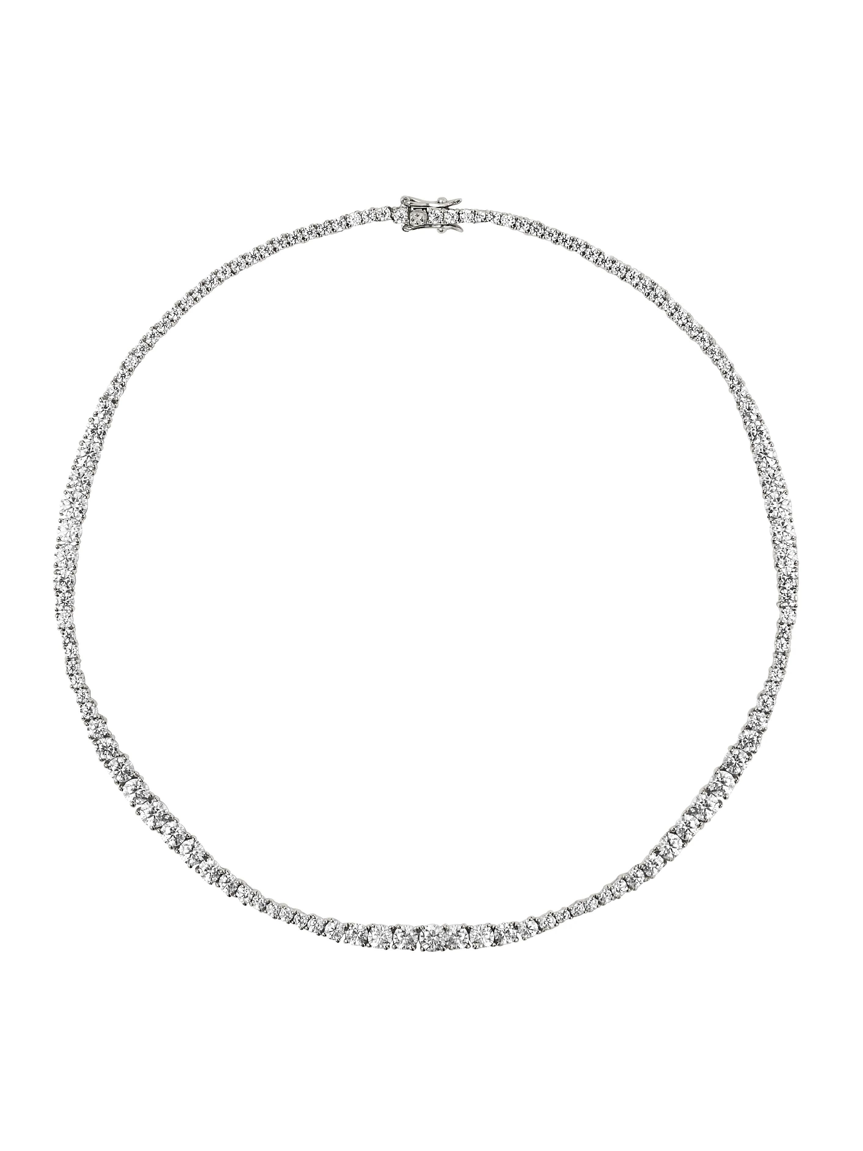 ISADORA RIVIÈRE NECKLACE IN MOISSANITE, STERLING SILVER