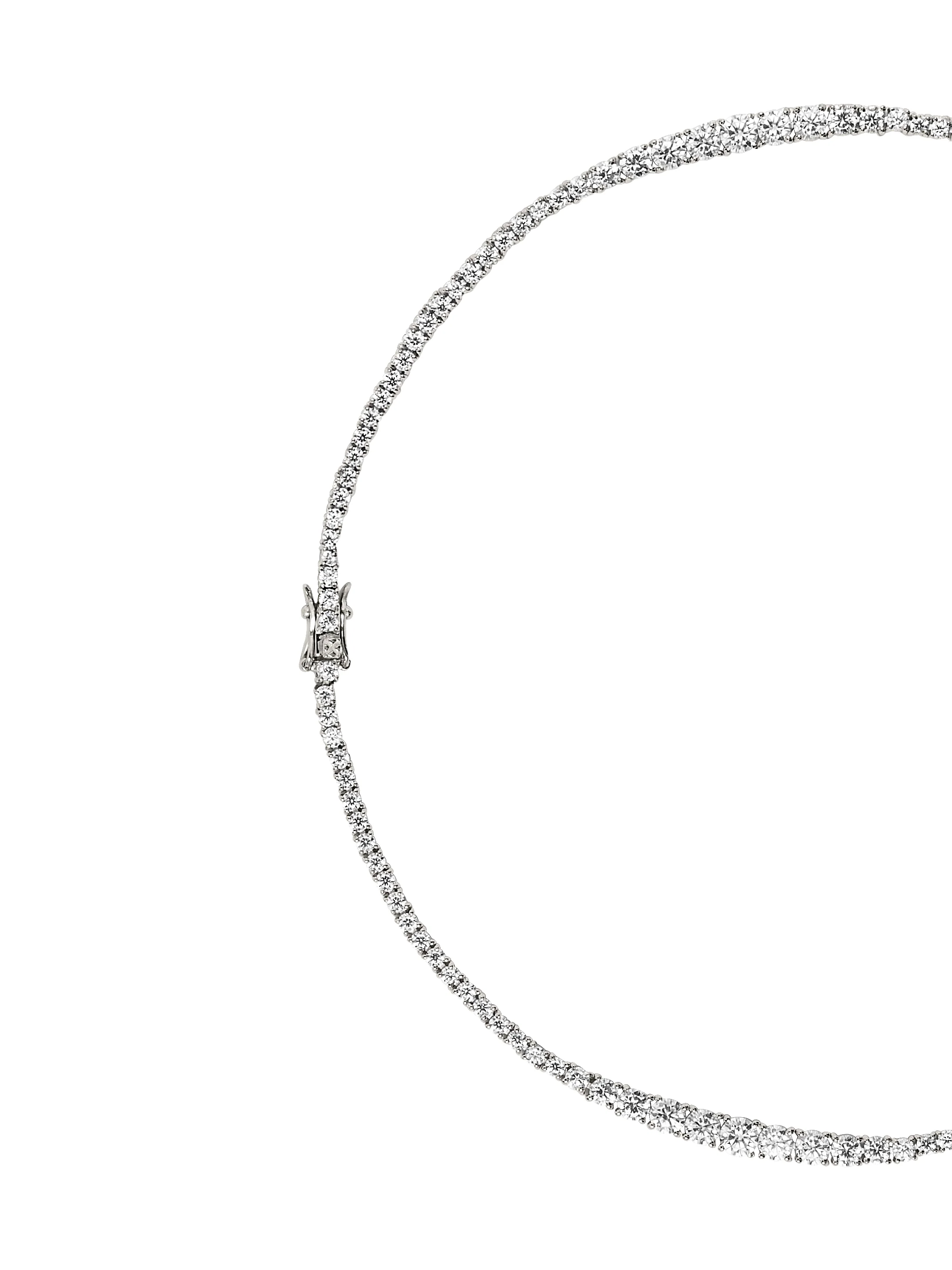 ISADORA RIVIÈRE NECKLACE IN MOISSANITE, STERLING SILVER - Image 2