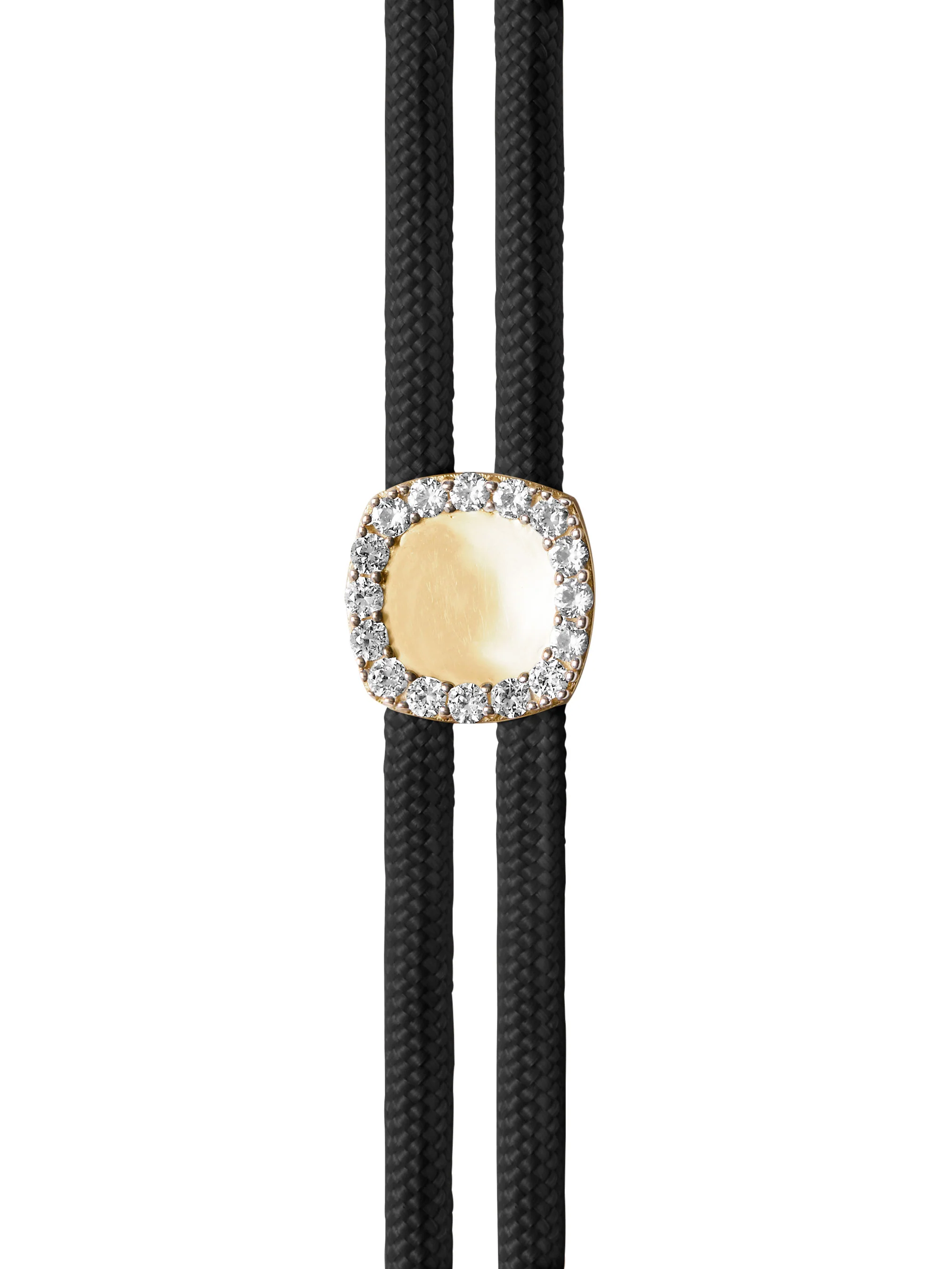 JAMES BEZEL NOIR PARACORD BRACELET, GOLD, 18K GOLD VERMEIL - Image 2