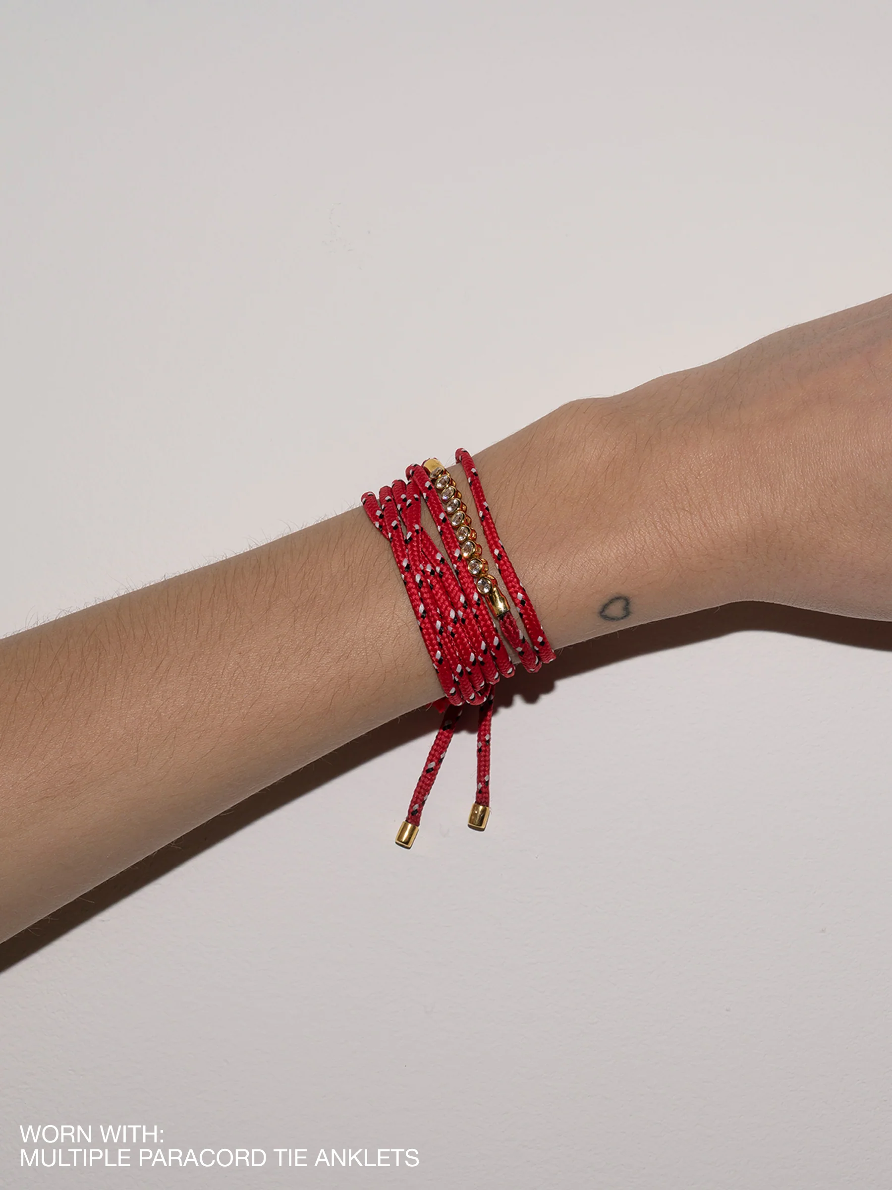 14K JAMES BEZEL ROUGE PARACORD BRACELET IN LAB DIAMOND, 14K YELLOW GOLD - Image 6