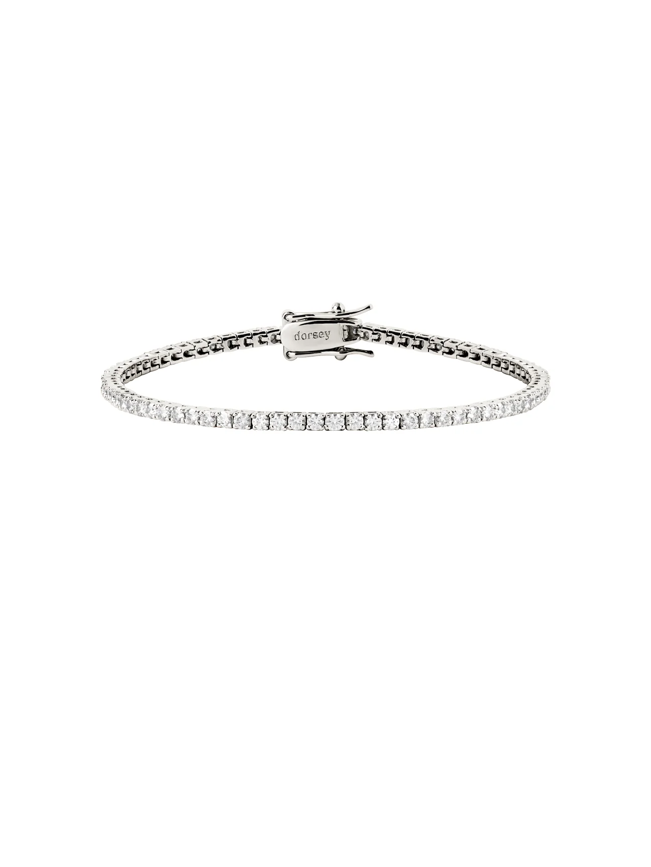 KATE RIVIÈRE BRACELET IN 2MM MOISSANITE, STERLING SILVER - Image 2