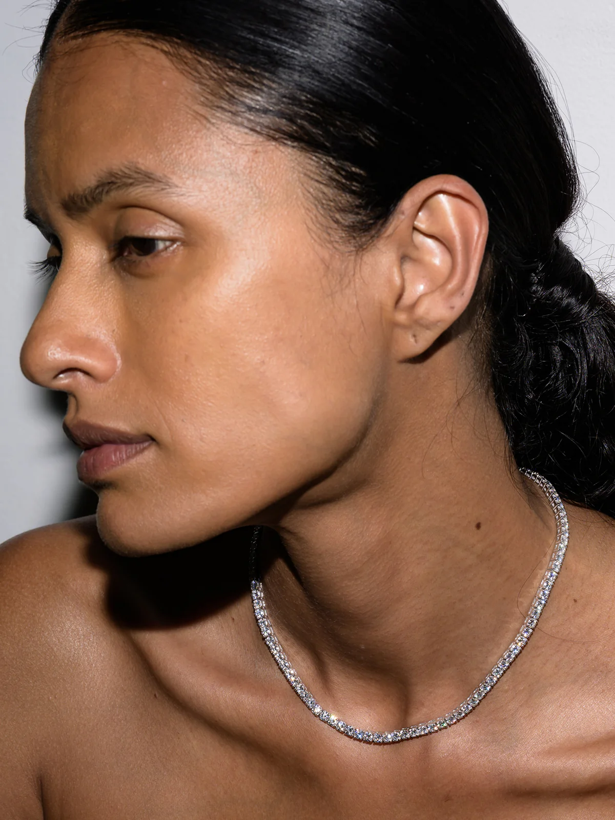 KATE RIVIÈRE NECKLACE IN 3.75MM MOISSANITE, STERLING SILVER - Image 5