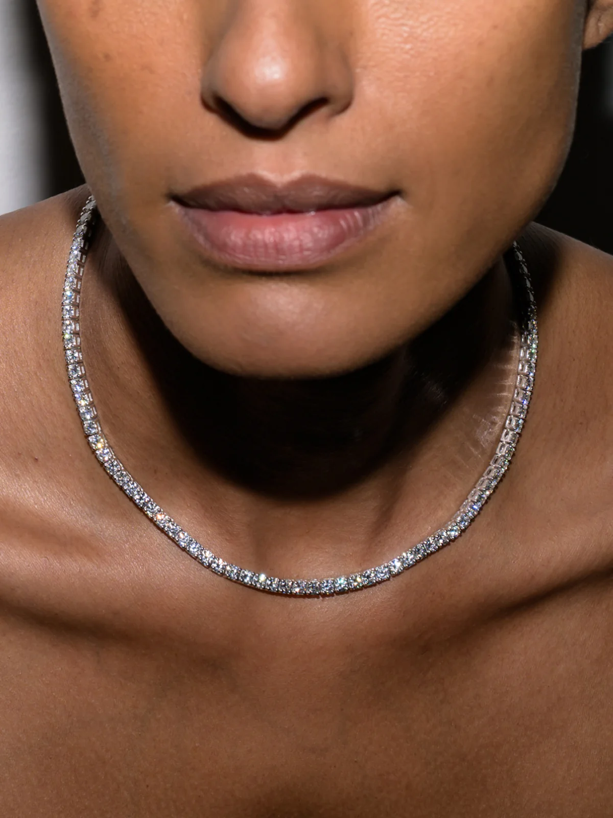 KATE RIVIÈRE NECKLACE IN 3.75MM MOISSANITE, STERLING SILVER - Image 6