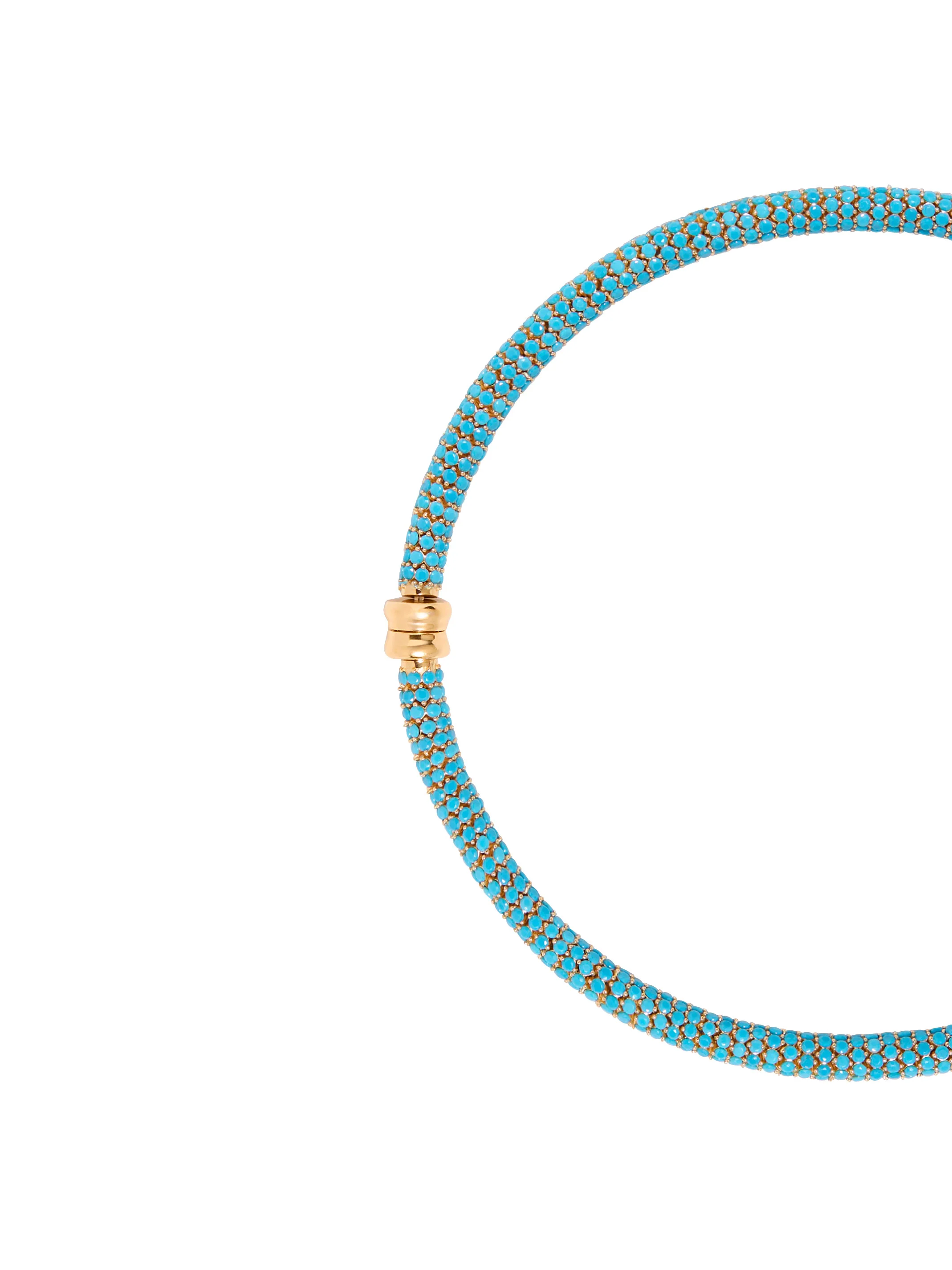 CELESTE NECKLACE IN NANO TURQUOISE, 18K GOLD VERMEIL - Image 2