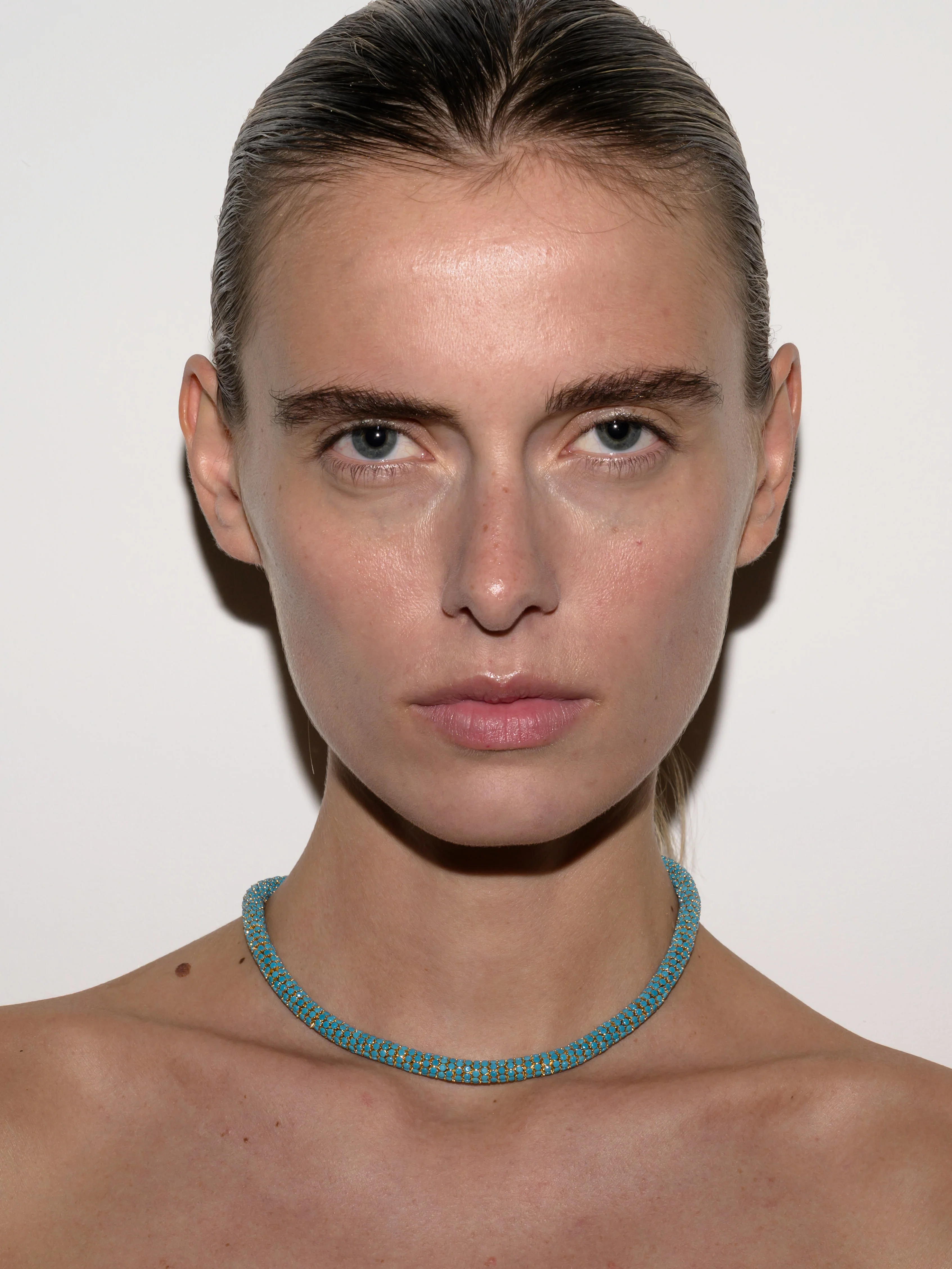 CELESTE NECKLACE IN NANO TURQUOISE, 18K GOLD VERMEIL - Image 3