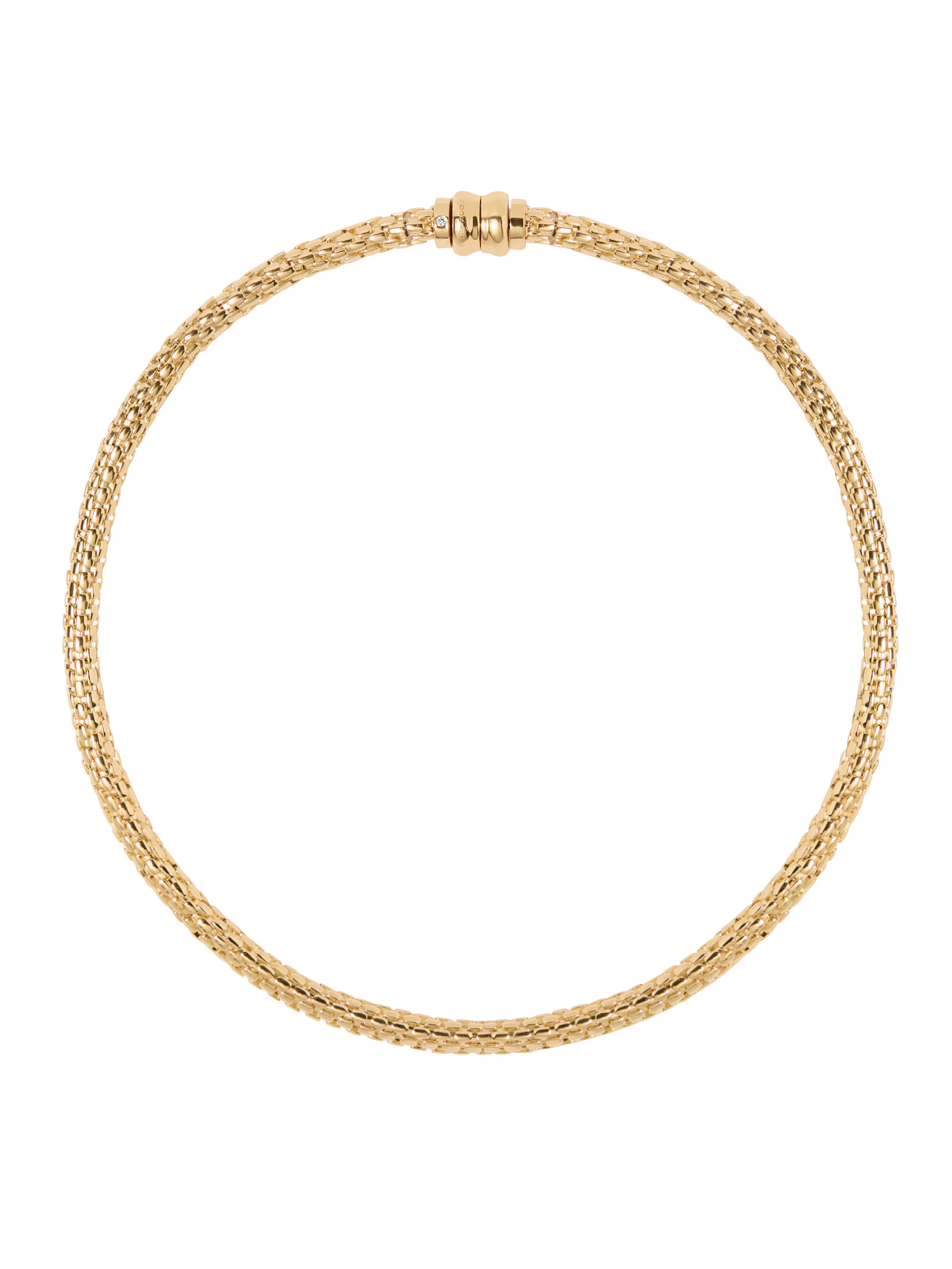 PETITE CASTA NECKLACE WITH LAB DIAMOND ACCENT, 18K GOLD VERMEIL