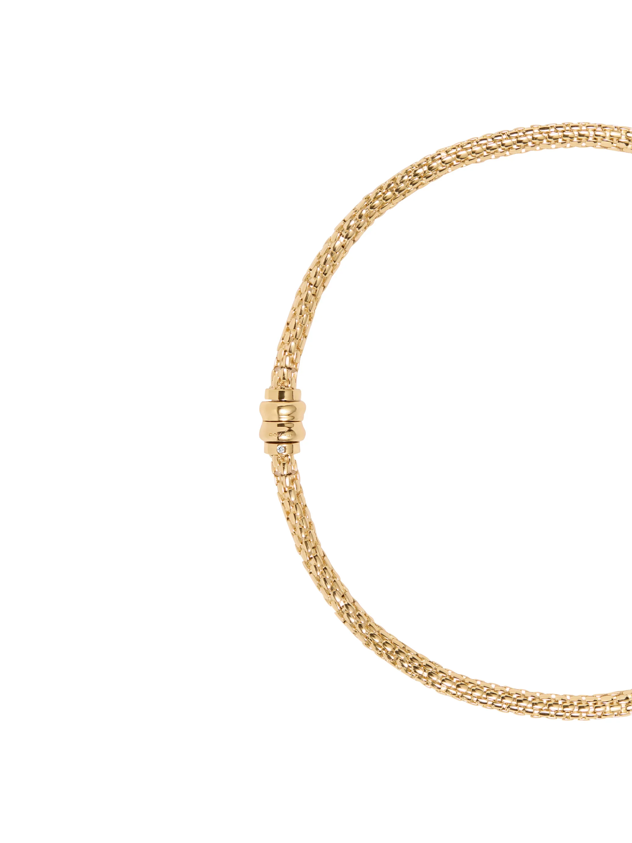 PETITE CASTA NECKLACE WITH LAB DIAMOND ACCENT, 18K GOLD VERMEIL - Image 2