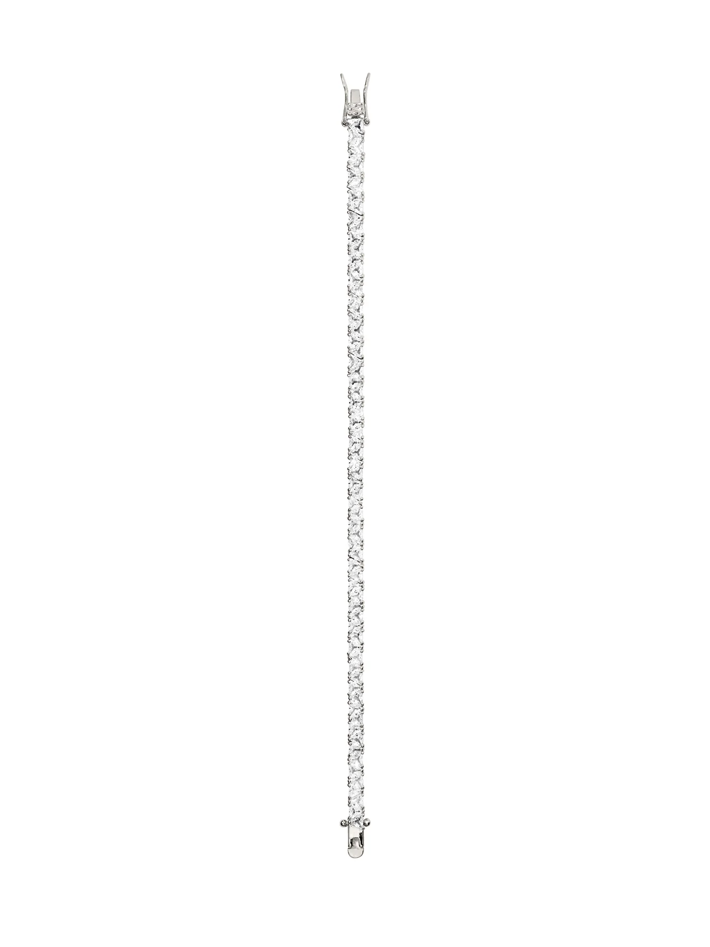 PETITE THEODORA RIVIÈRE BRACELET IN LAB WHITE SAPPHIRE, STERLING SILVER