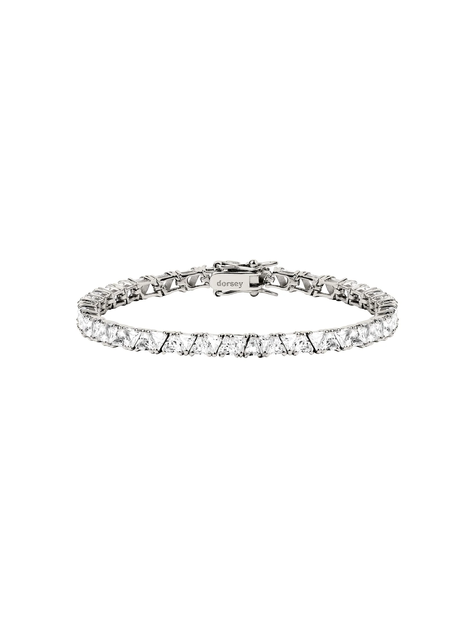 PETITE THEODORA RIVIÈRE BRACELET IN LAB WHITE SAPPHIRE, STERLING SILVER - Image 2