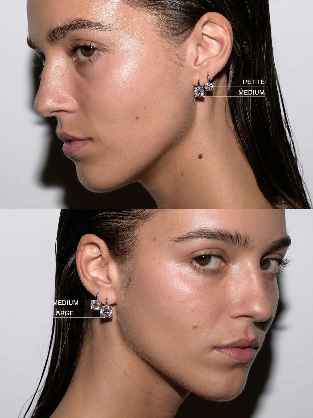 PORTER CUSHION-CUT EARRINGS IN MOISSANITE, STERLING SILVER - Image 4