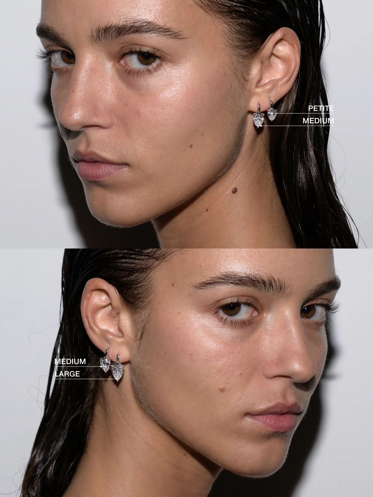 PORTER PEAR-CUT EARRINGS IN MOISSANITE, STERLING SILVER - Image 3