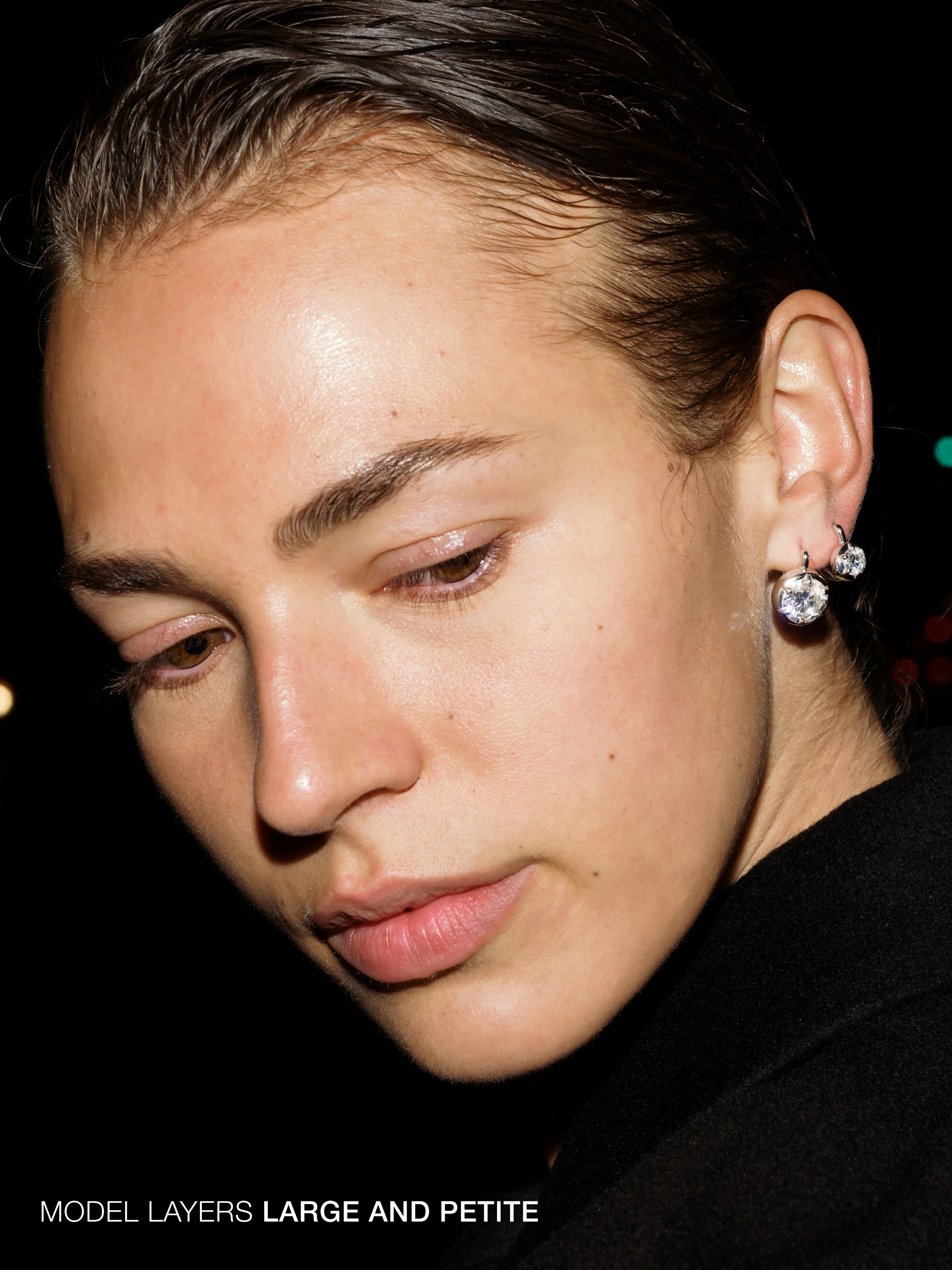 MAXWELL EARRINGS IN MOISSANITE, 18K GOLD VERMEIL - Image 6