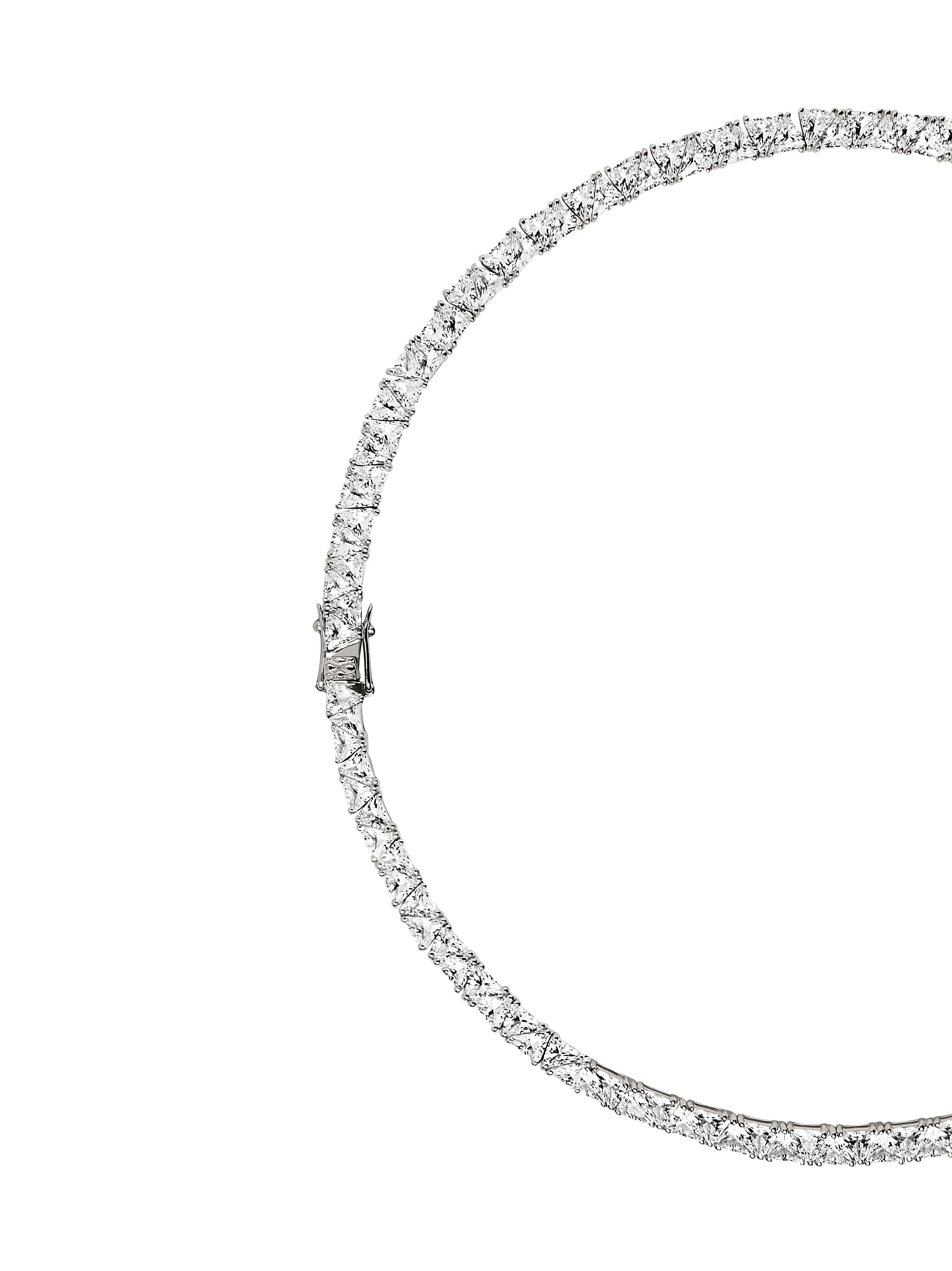 THEODORA RIVIÈRE NECKLACE IN MOISSANITE, STERLING SILVER - Image 2